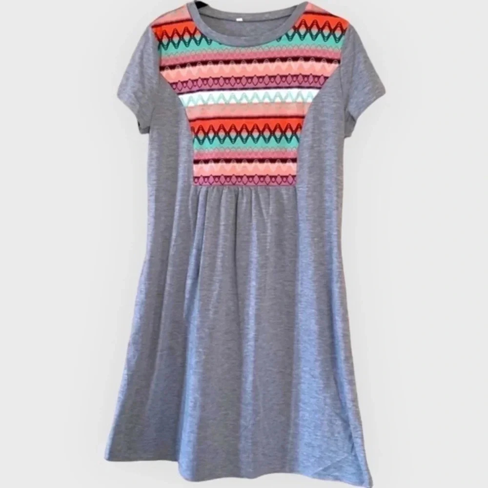 Myobe Short Sleeve T‎ Shirt Dress With Pockets Never Worn And in Great Co…